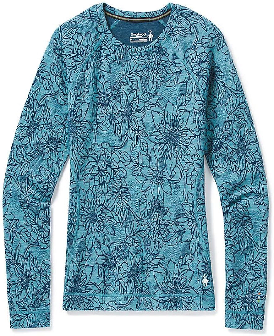 Smartwool Women's Merino 250 Pattern Crew Base Layer – 100% Merino Wool at  Women’s Clothing store