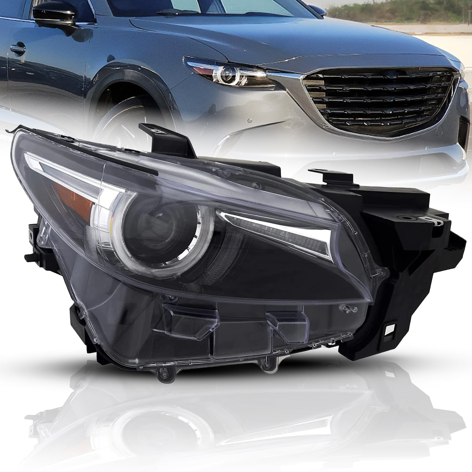 Replacement for Mazda CX-9 2016-2023 LED Adaptive Headlamp
