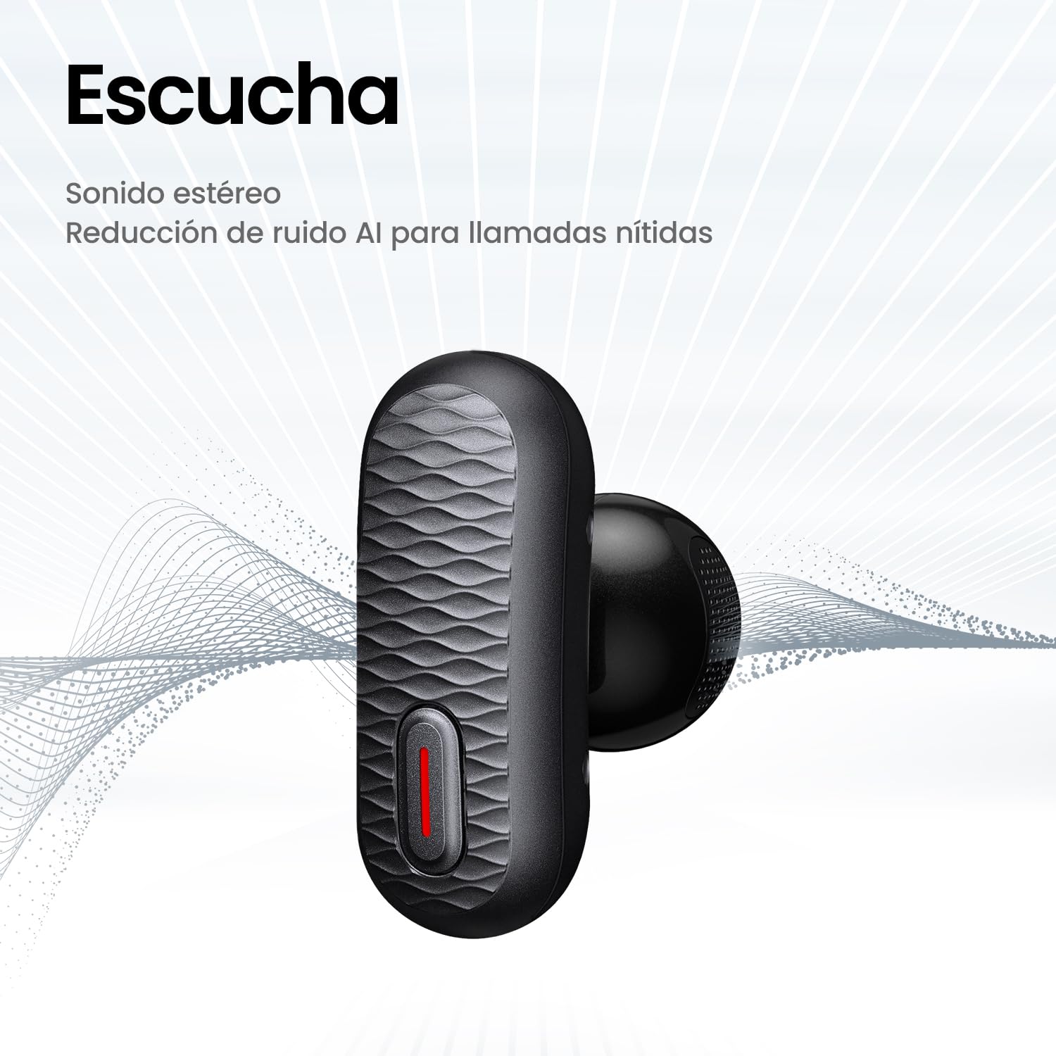Amazfit Up OWS Auriculares Bluetooth 5.3, Diseño Abierto Inalámbrico con Control Táctil, Resistente al Agua IPX4, Reducción de Ruido con IA, Cascos Deportivos para Running y Fitness