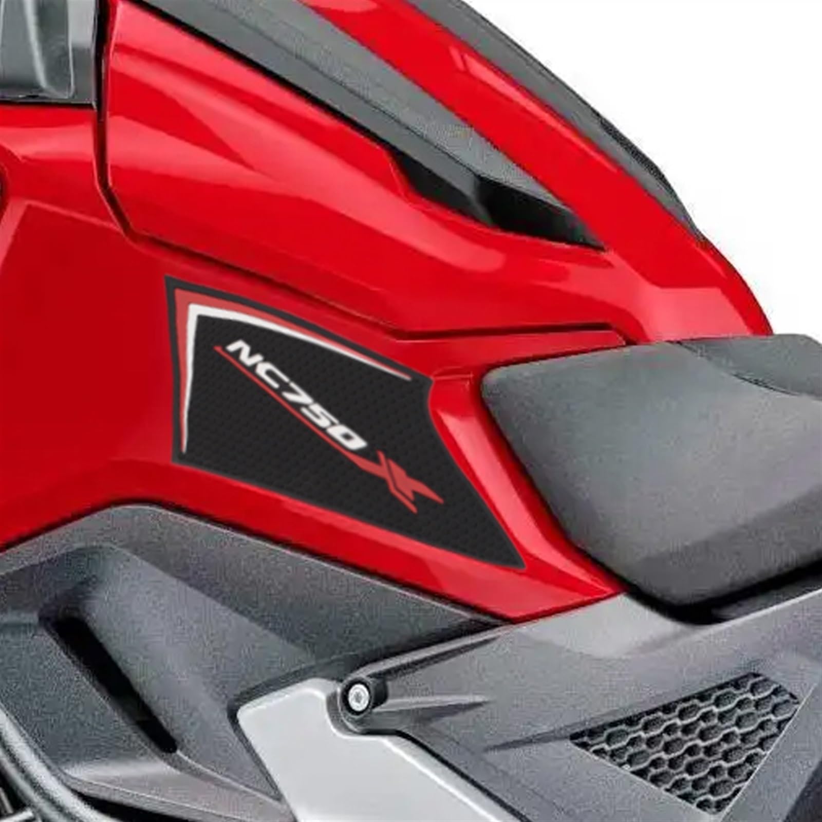 3D Tankaufkleber Für Honda NC 750 X - Harz Schutzaufkleber Blau Schwarz