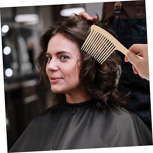 Miniatura 8 de Peine para el cabello antiestático Afro Barba Pick Peine de lavado de cabello Peine de dientes anchos Peines para barba Afro Peines de cola de rata