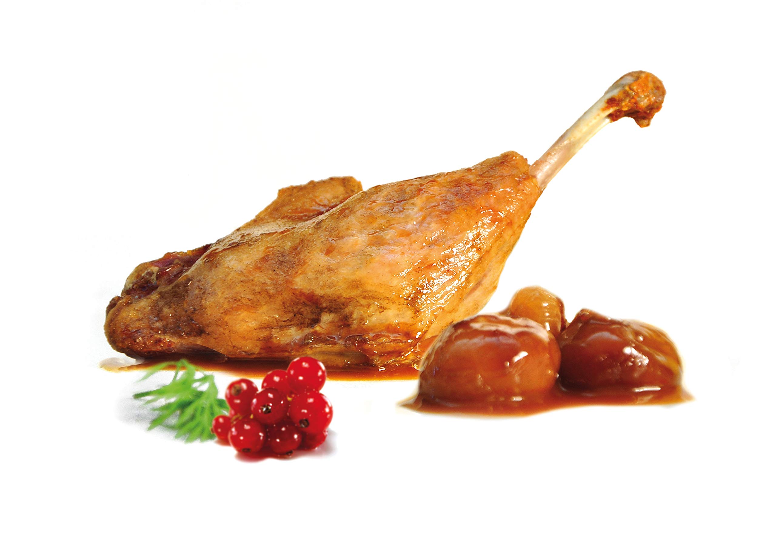 CASCAJARES - Muslos de Pato Cocinados al Estilo Cascajares, Calentar en Horno o Microondas, Dos Muslos por Bolsa, Sin Gluten
