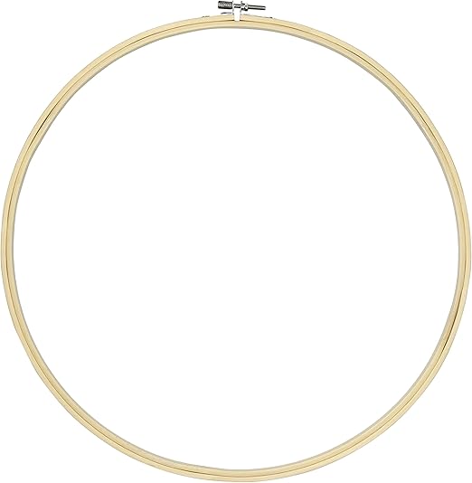 Cousin DIY 14 inch Wood Quilting Hoop, Brown