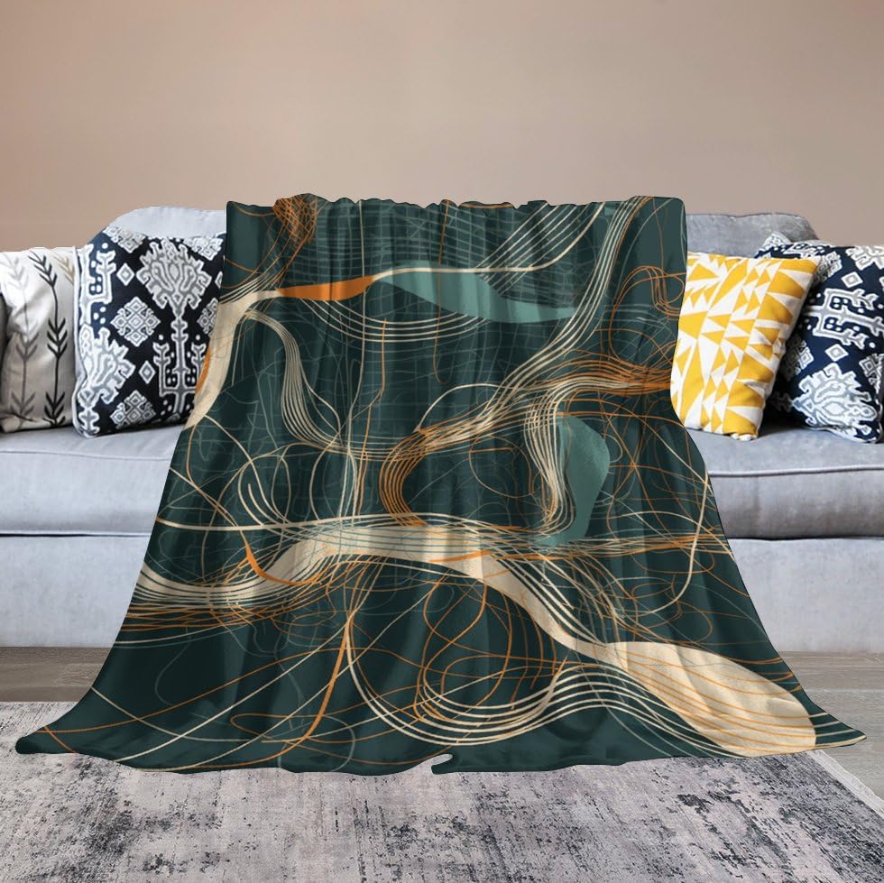 Couverture en micro polaire chaude pour soirees canape et nuits douillettes en toutes saisons