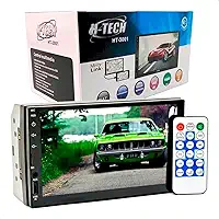 H-Tech Aparelho de Som Automotivo MP5 Central Multimídia Universal Tela 7' HT-3001 USB SD Card Auxiliar Bluetooth Espelhamento