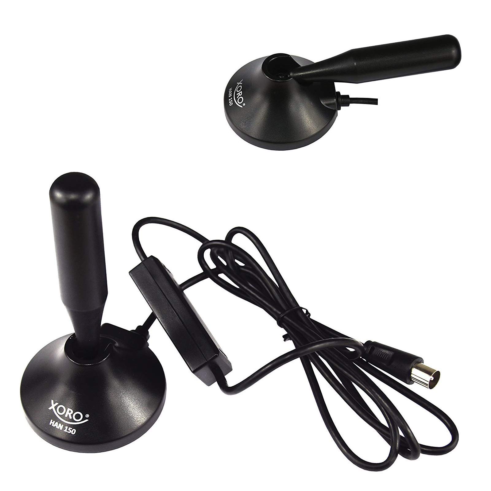 Xoro HRT 8720 KIT DVB-T2 Receiver (HDTV, 6 Monate freenet TV, PVR, aktive Zimmerantenne, 1,2m HDMI-Kabel) schwarz
