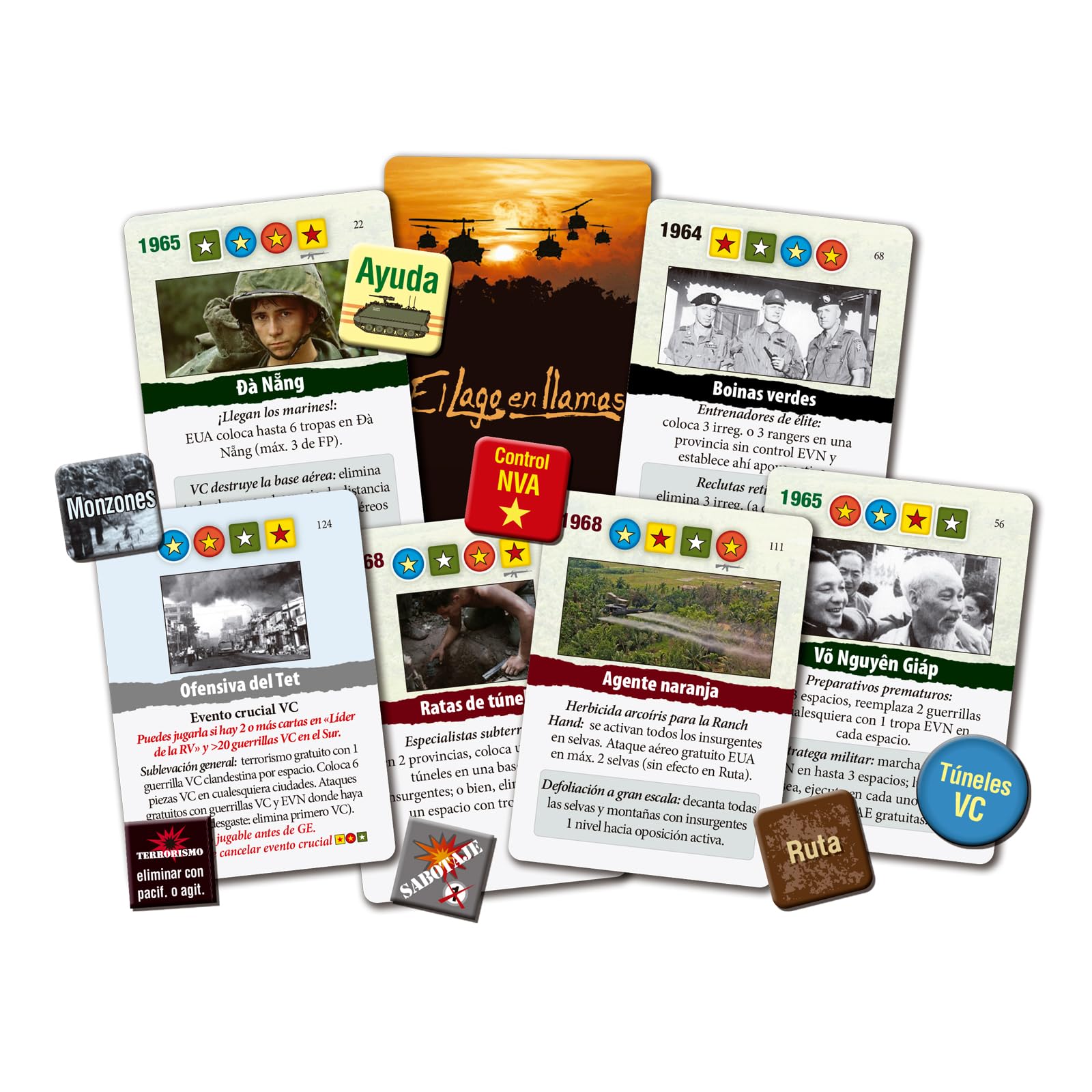 Devir - El Lago En Llamas, Juego estratégico, Wargame, Wargames de Mesa, a Partir de 14 Años (BGLAGSP)