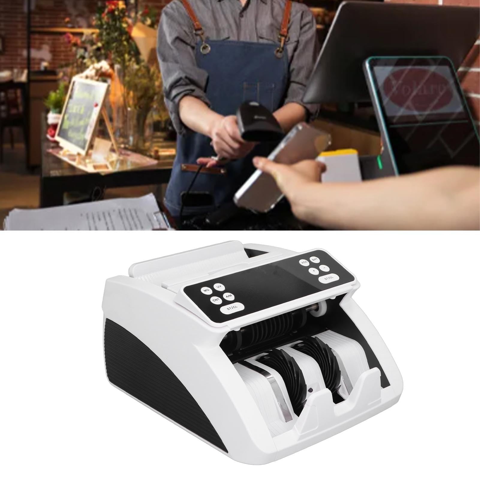 Automatyczna liczarka pieniędzy, liczarka banknotów o różnych nominałach z ekranem LCD, wykrywanie fałszerstw, wielowalutowa liczarka banknotów klasy bankowej do banku, cen-trum handlowego