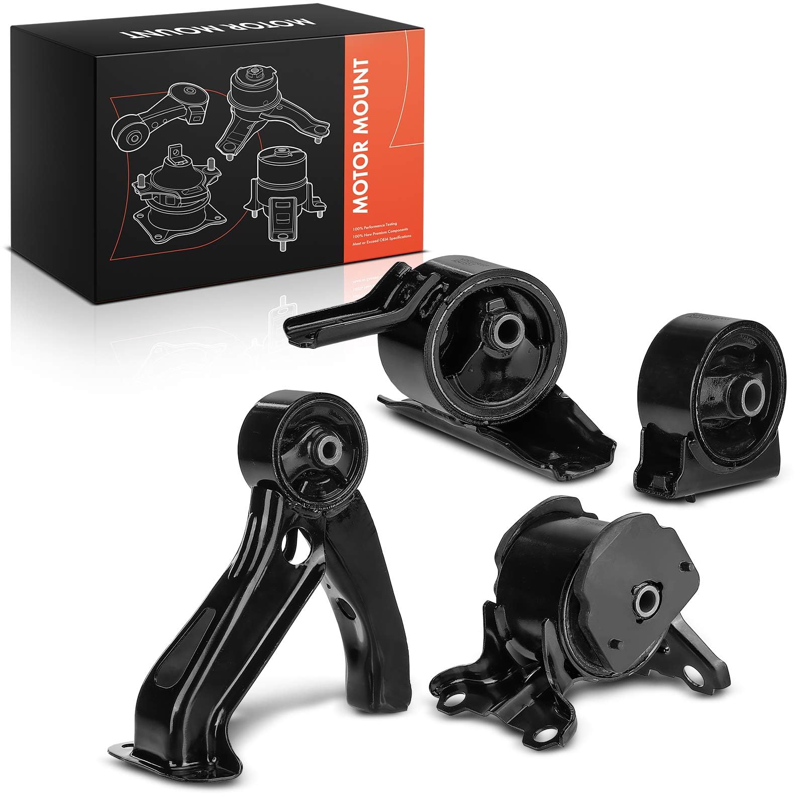 Frankberg 1 soporte de motor + 2 soportes de motor + 1 caja de cambios