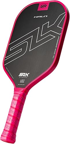 Vista 8 de Selkirk Sport SLK Halo Paleta de Pickleball de Fibra de Carbono Cruda Diseñada en los Estados Unidos Elige la potencia de fibra de carbono cruda