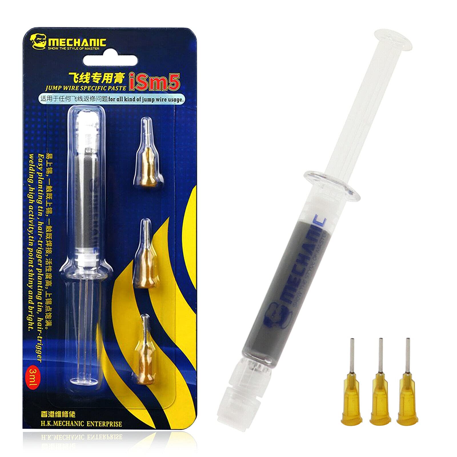 GILHOT® Mechanic ISM5 Fly Jump Wire Soldering Flux Paste Low Temperature 220-230° Tin Solder Paste for Fingerprint Flying line Solder Paste (B08QC7MCKT) Amazon Price History, Amazon Price Tracker
