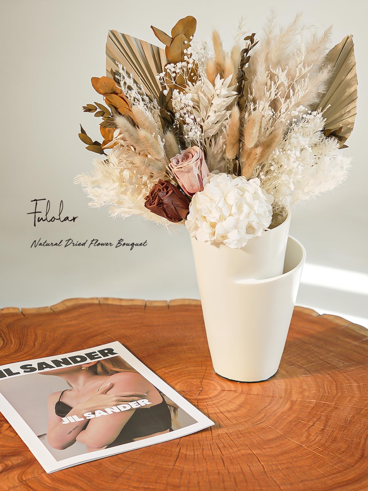 Amazon.com: Fulolar Natural Dried Flower Bouquet, Real Flower 