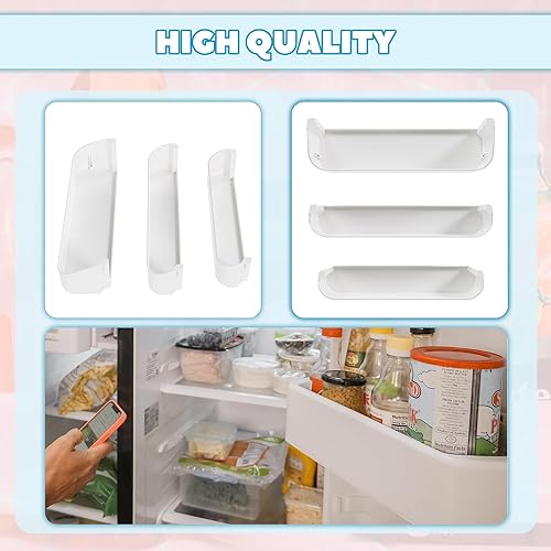 Miniatura 4 de Kojem 29325760166 Kit de estante de repuesto para puerta de refrigerador compatible con congelador Dometicestante de puerta superiorinferior