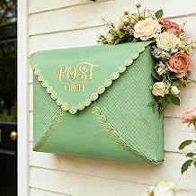 Wall Mount Mailbox External Vintage Mailbox Mailbox Mailbox Green