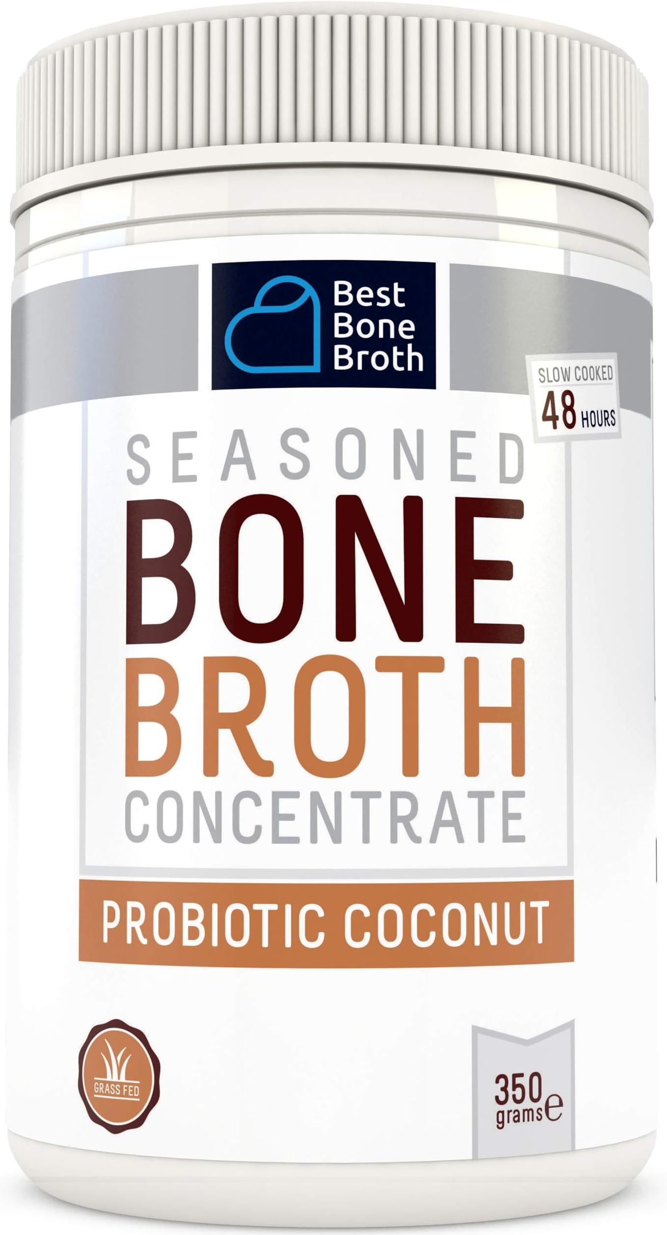 Premium Beef Bone Broth Concentrate Coconut Flavour - Maximized Nutrition Bone Broth On The Go - No Hormones or Additives, Delicious Natural Flavor, Sourced from AU & NZ Beef - Beef Broth