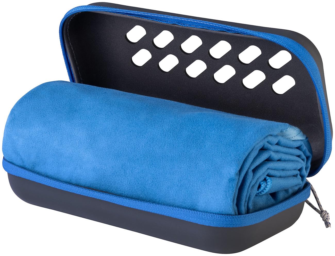 Pearl asciugamani micro: Asciugamano in microfibra, con tasca, asciugatura rapida, blu (asciugamani in microfibra per esterni, asciugamano da trekking)
