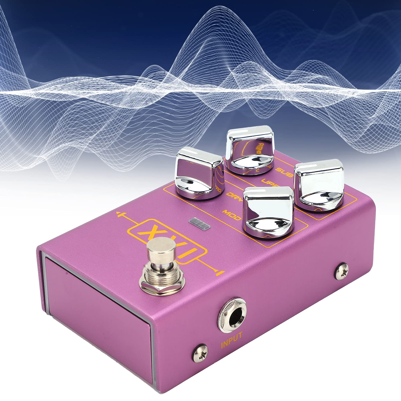 Pédale D'effet Octave Effets Mod Guitare électrique Indépendante Haut vers Le Bas R‑13 Violet