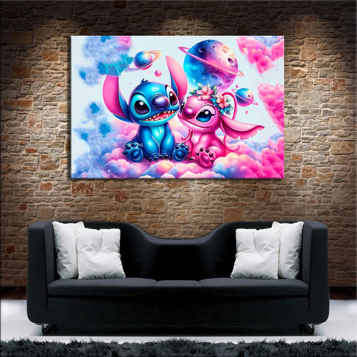 Myartstyle Leinwand Bilder Cartoons Film für Kinder Premium Kunstdruck Wandbild (150x100 cm)