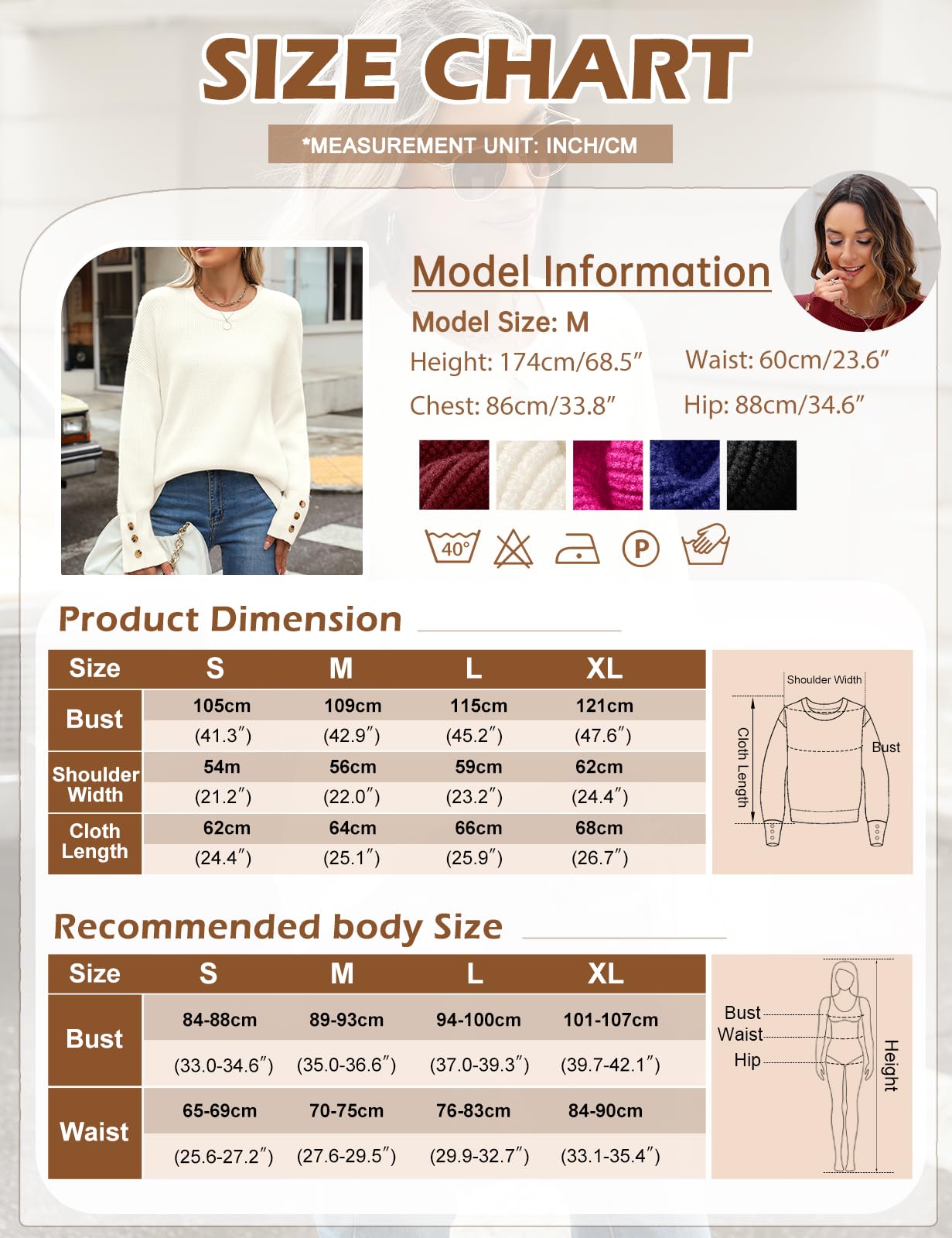 UMIPUBO Pull Femme Hiver Chic et Elegant Chaud Casual Manche Longue Pullover Col Rond Hauts Tricoté Women Sweater Grande Mode Pulls