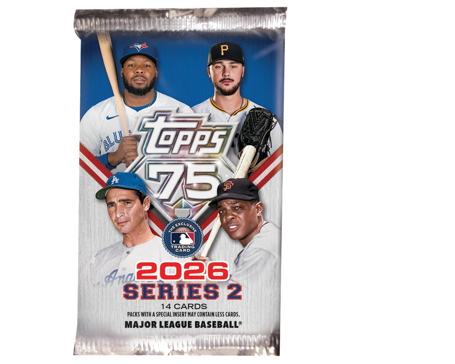 Topps Baseball Series 2026 Lot de 5 cartes à collectionner Super Box Flagship Collection (3 collections phares exclusives 5 paquets)