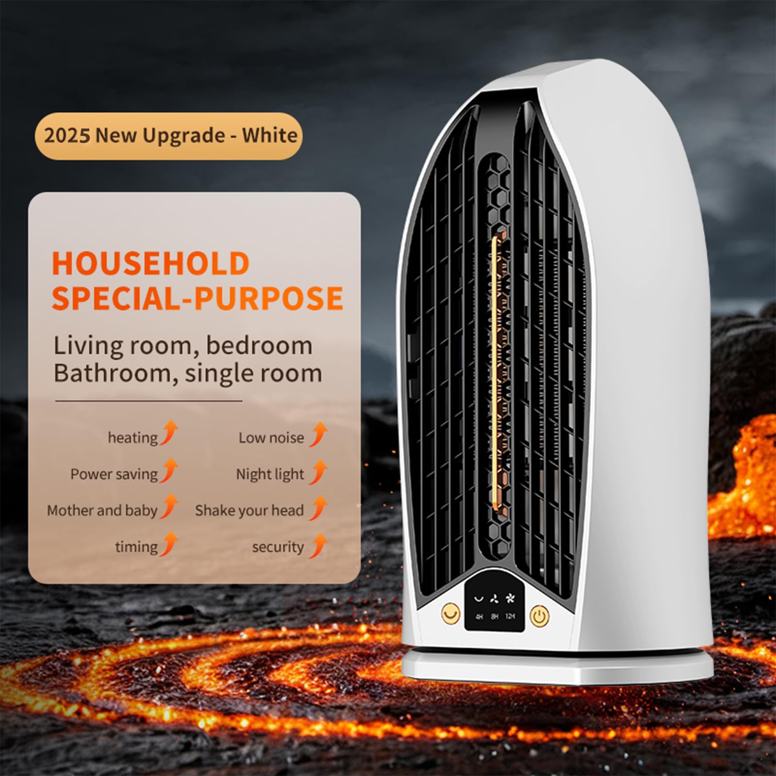 Verwarming - Draagbare Elektrische Verwarming 1200W - PTC Verwarming Energiebesparing 977504