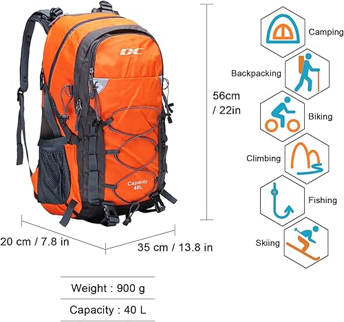 Miniatura 10 de Mochila Diamond Candy impermeable, para senderismo, paquete ligero de 10.57 galones, liviano, para campamento y viaje, unisex