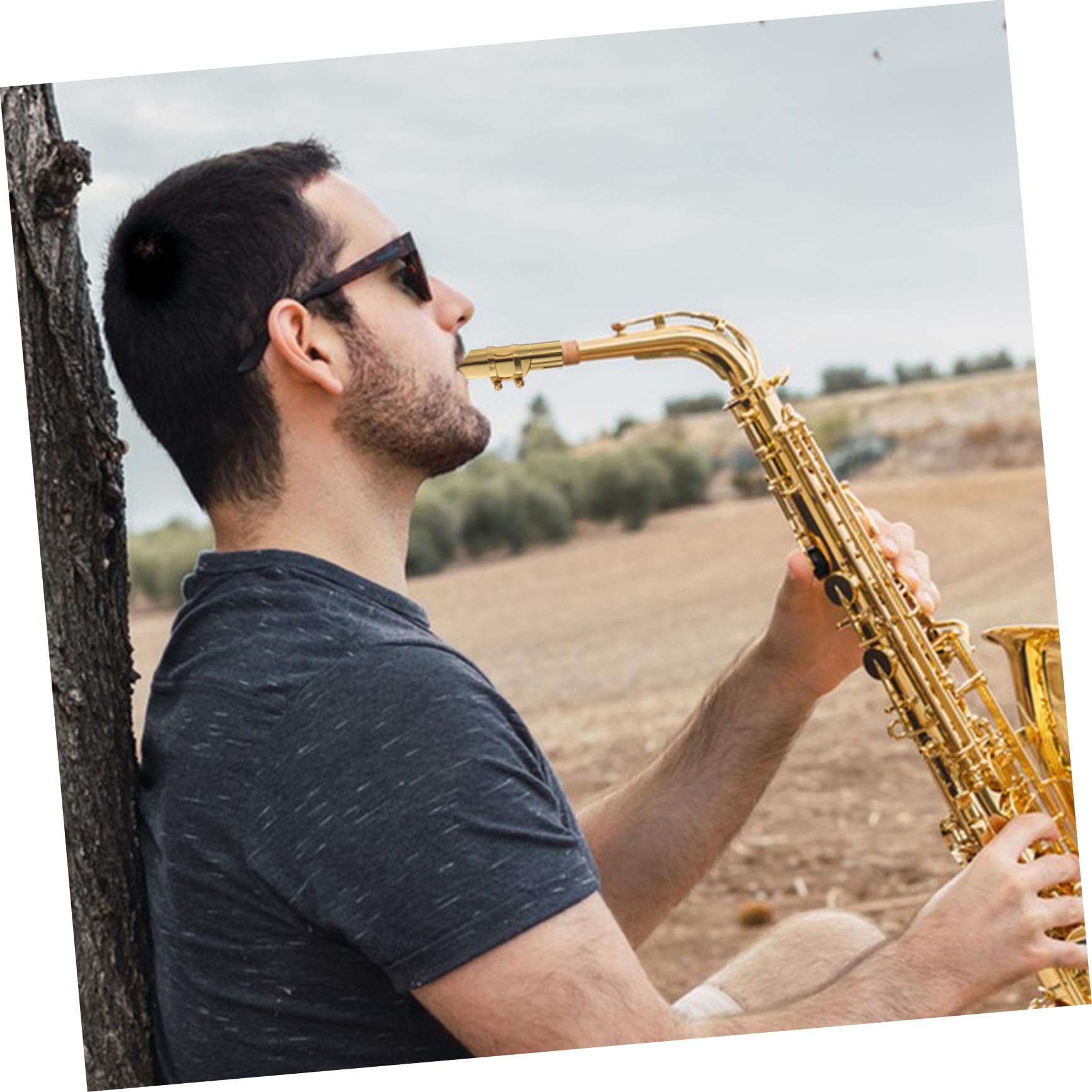 Alto Saxophon Mundstück Metall Robust Langlebig Glatte Oberfläche Leicht Tragbar Zubehör für Musikinstrumente