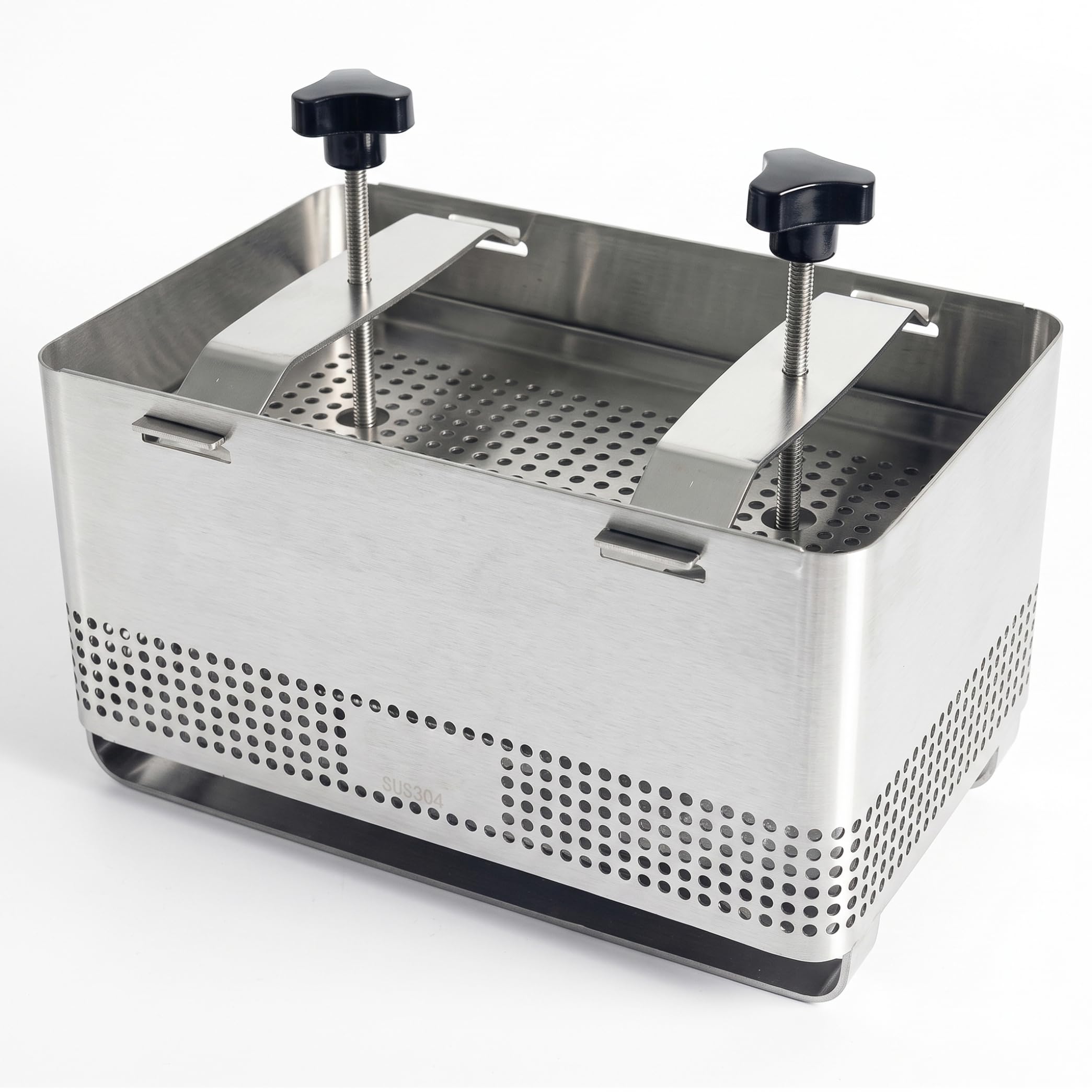 Prensa de Tofu de Acero Inoxidable, máquina para Hacer paneer y Prensa para Queso: diseño de prensado rápido con Espesor Ajustable, Incluye Bolsa de Filtro, Gasa y Bandeja de Goteo.