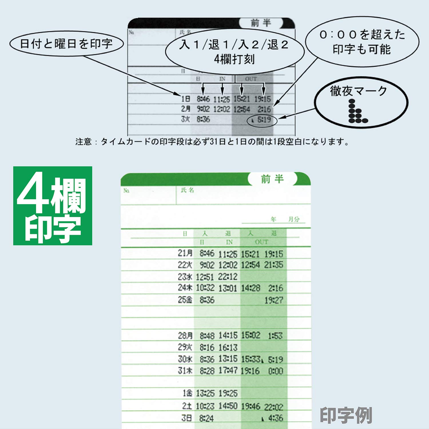 ニッポー タイムボーイ8プラス・カルコロ20ex用 タイムボーイNカード