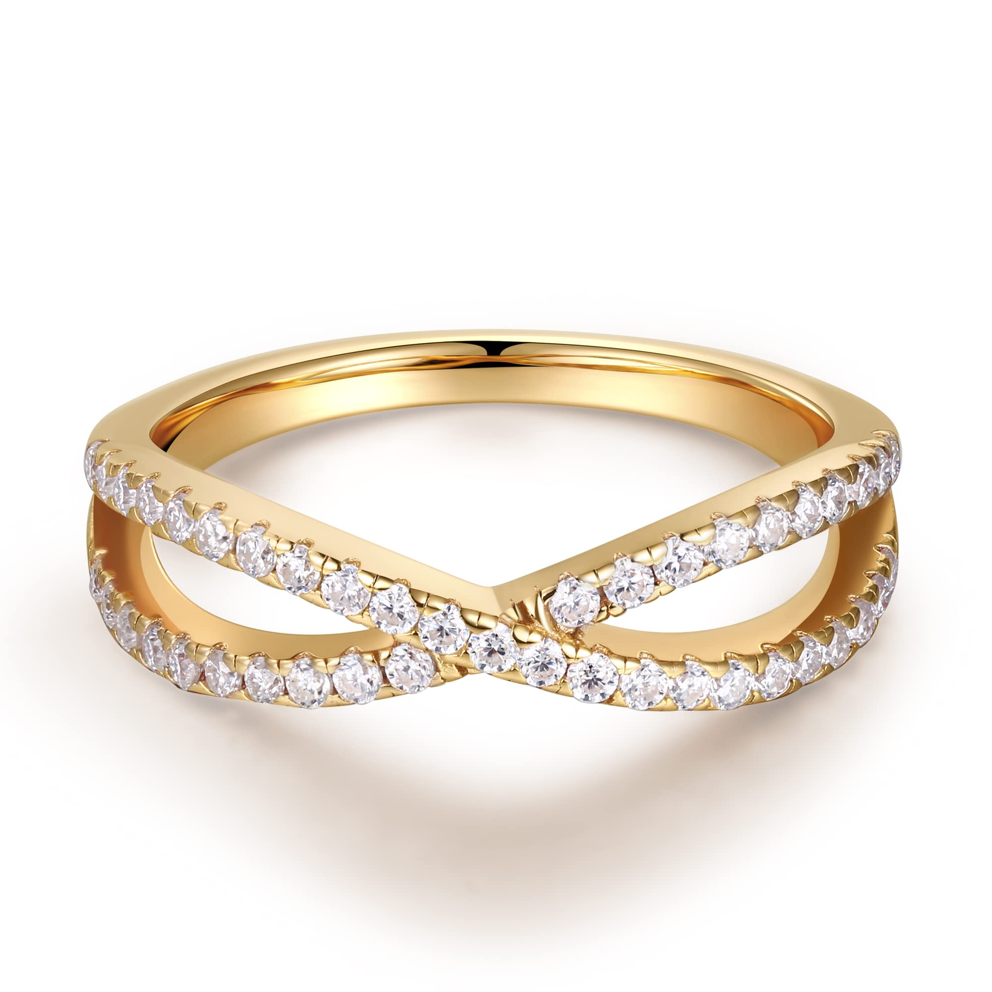 Alianza De Pareja De Moissanita Mate, Anillos De Oro Para él Y