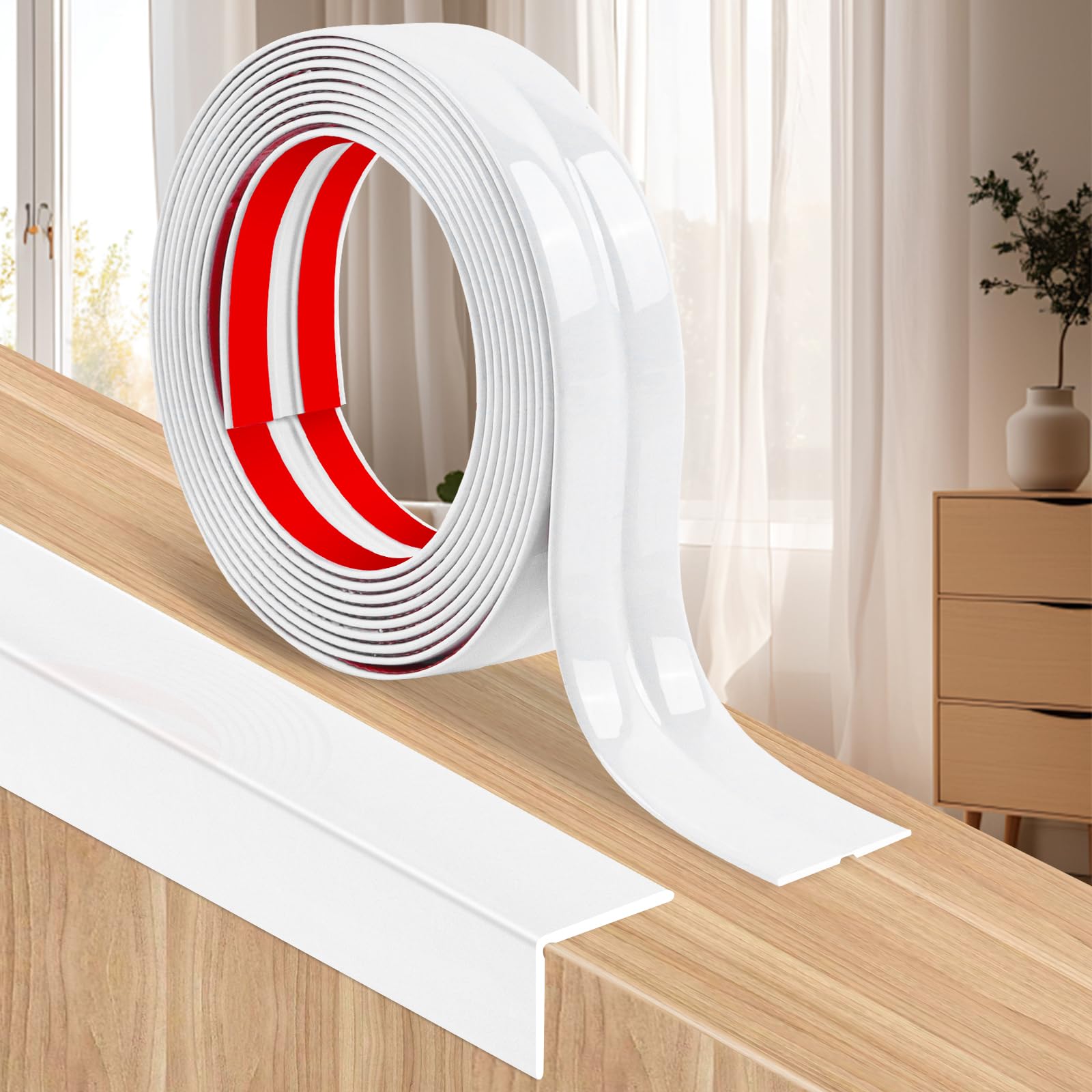 Moulding Trim 3m Self Adhesive Wall Corner Protectors Corner Trim is Suitable for Windows, Tables and Wall Corners to Protect and Decorate — image 1