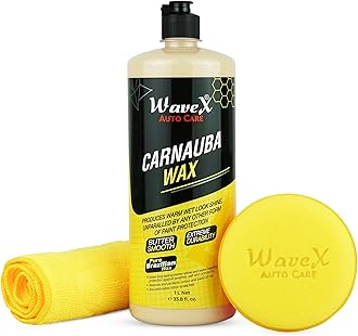 Carnauba Wax Car Polish (1 L) | Car Wax that Provides Deep Wet Shine | Car Wax Polish for Car Paint, Headlights & Chrome Components