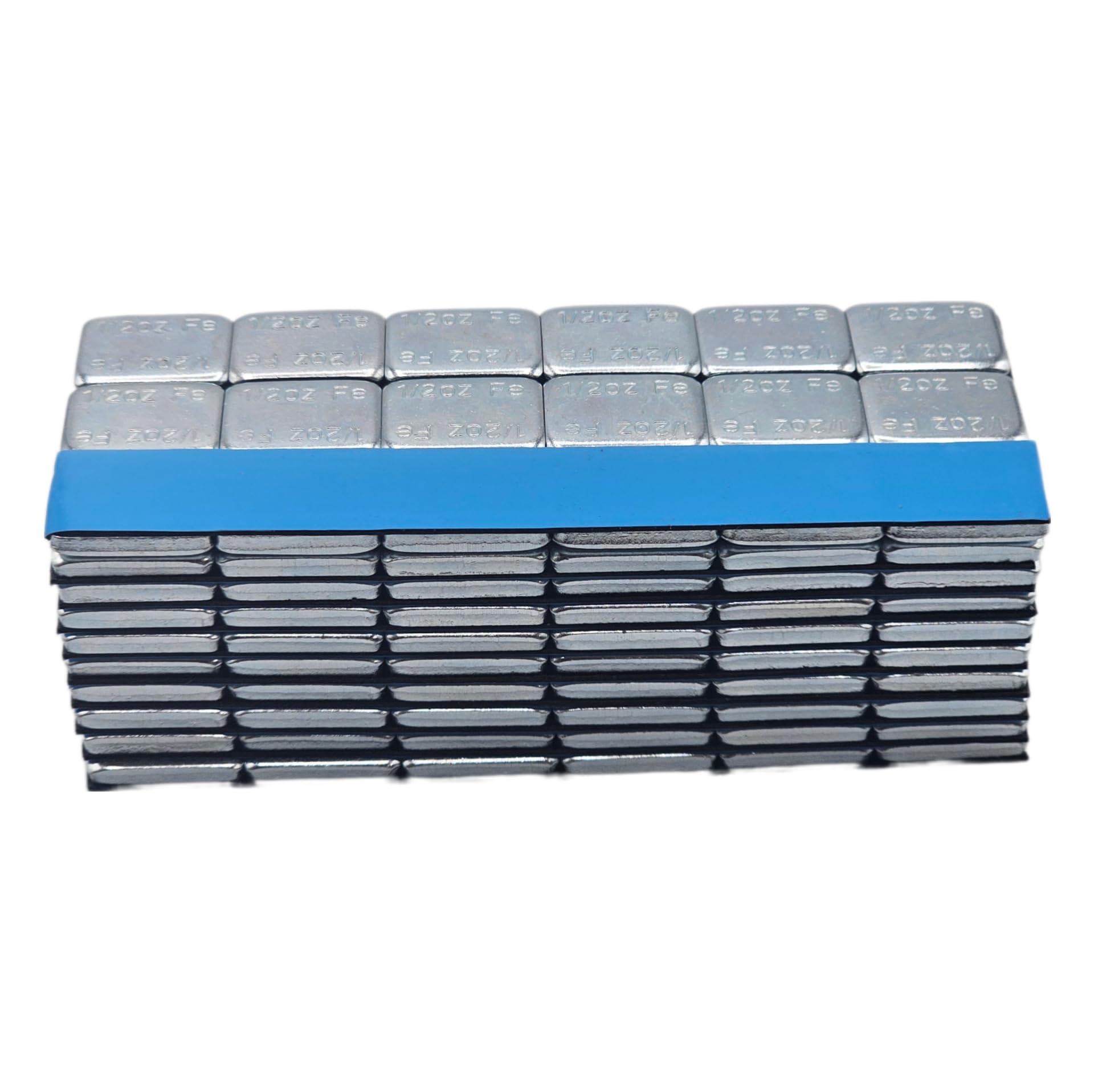 C-HORSE Pesos adhesivos para rueda, 0.5 onzas, cinta adhesiva azul, calcomanías equilibradoras de neumáticos de calidad profesional, accesorios duraderos para automóviles, vehículos, piezas (zinc, 6
