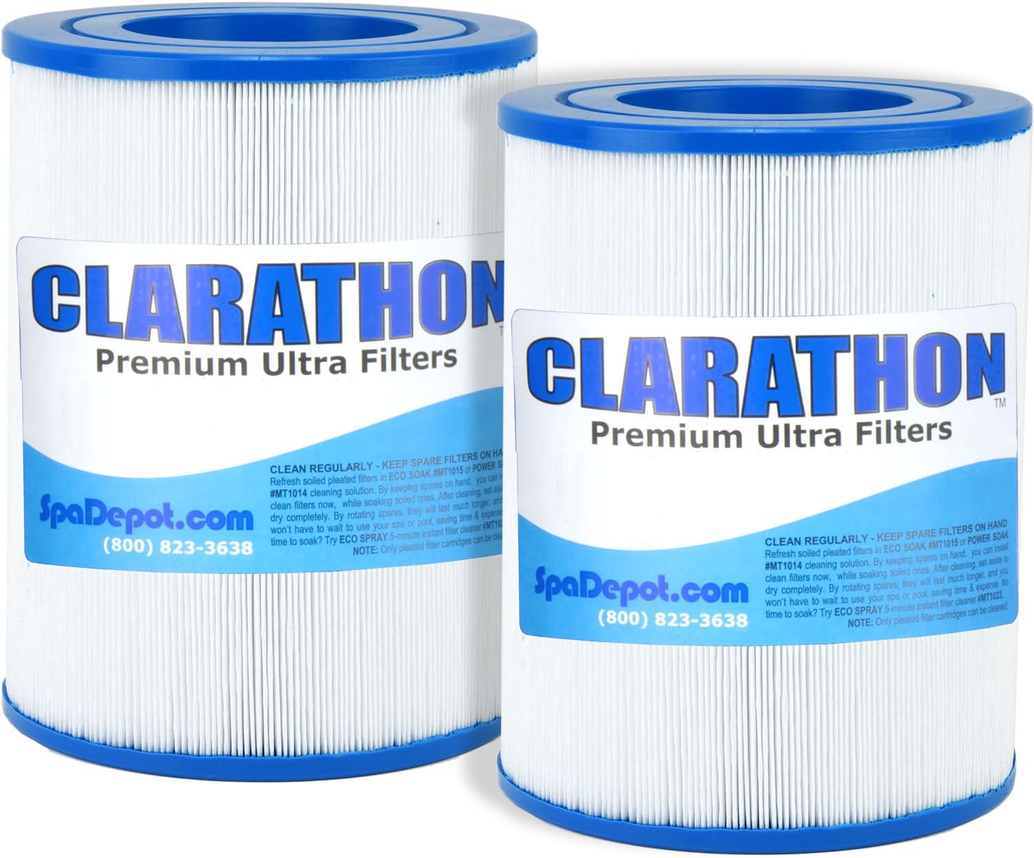 Clarathon Replacement for AquaRest/Dream Maker Hot Tub Spa Filters (Round Cartridge) Aqua Rest (2) Pack