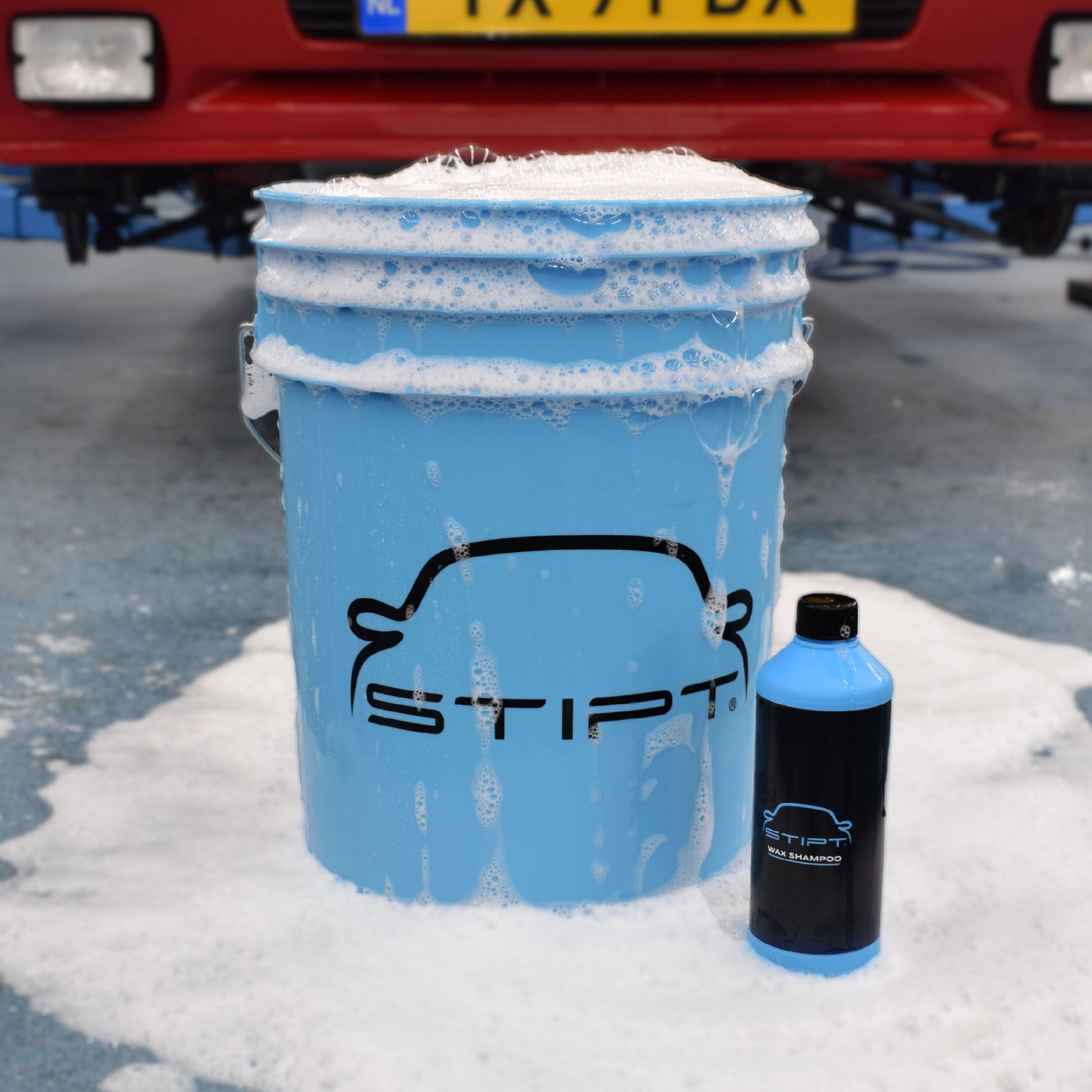 Basic Wash Package - Autowaschset mit Grit Bucket, Perfect Shampoo, Wax Shampoo und Wash Glove - Komplettset für die manuelle Autowäsche
