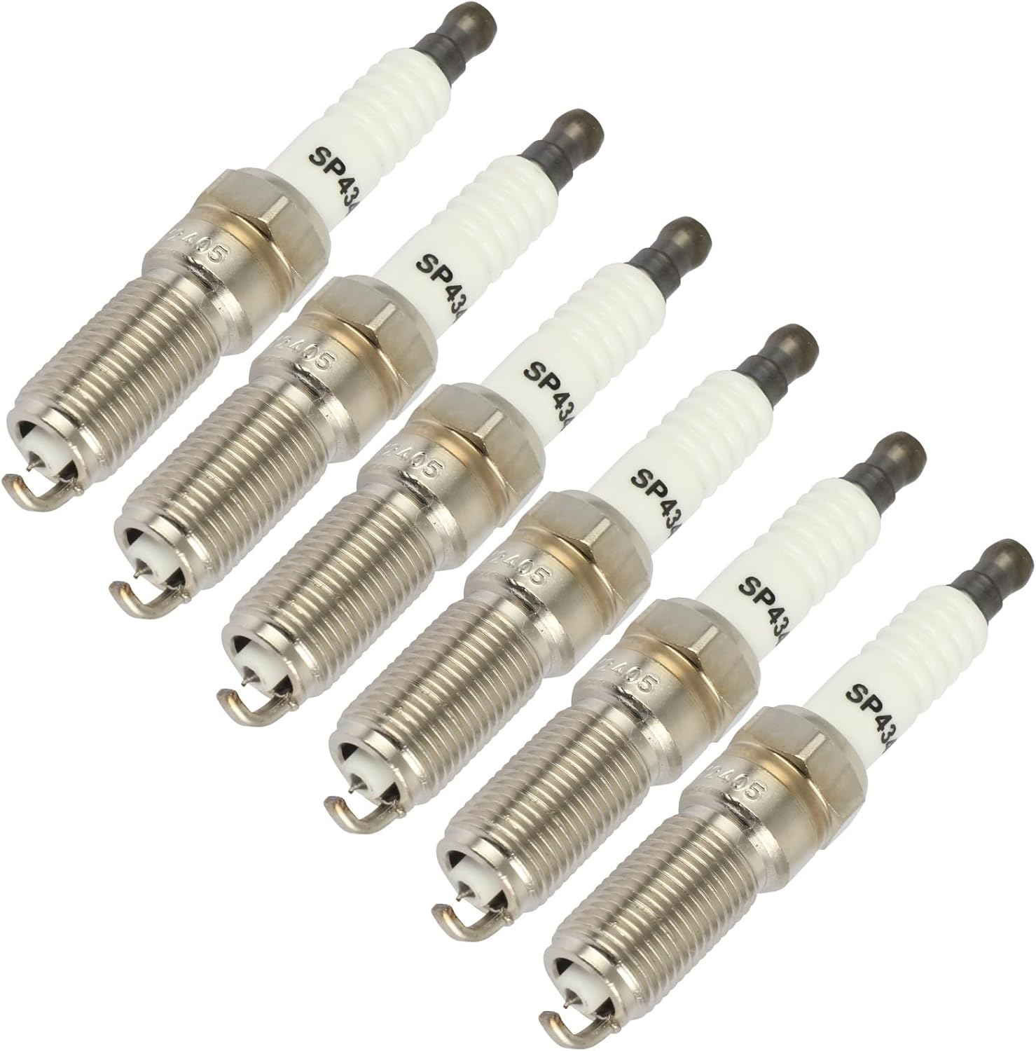SCITOO Spark Plugs 4344 Platinum Iridium for Chevrolet for Silverado 1500 & for Ford for Fusion & for GMC Sierra & for Lincoln MKZ & for Buick Rainier & for Saab 9-7x & for Isuzu 5019 5476 90220