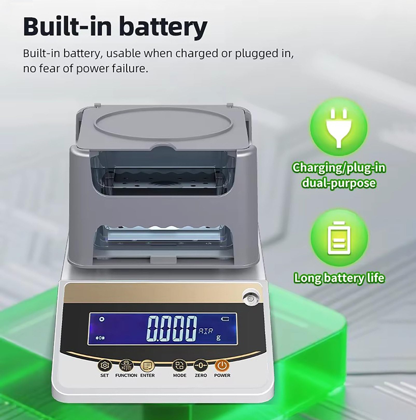 Máquina Digital para probar Oro y Plata, analizador y densímetro de Metales Preciosos, medidor electrónico de Densidad de Oro precisión de 0,01 g para joyerías y Casas de empeño 600K