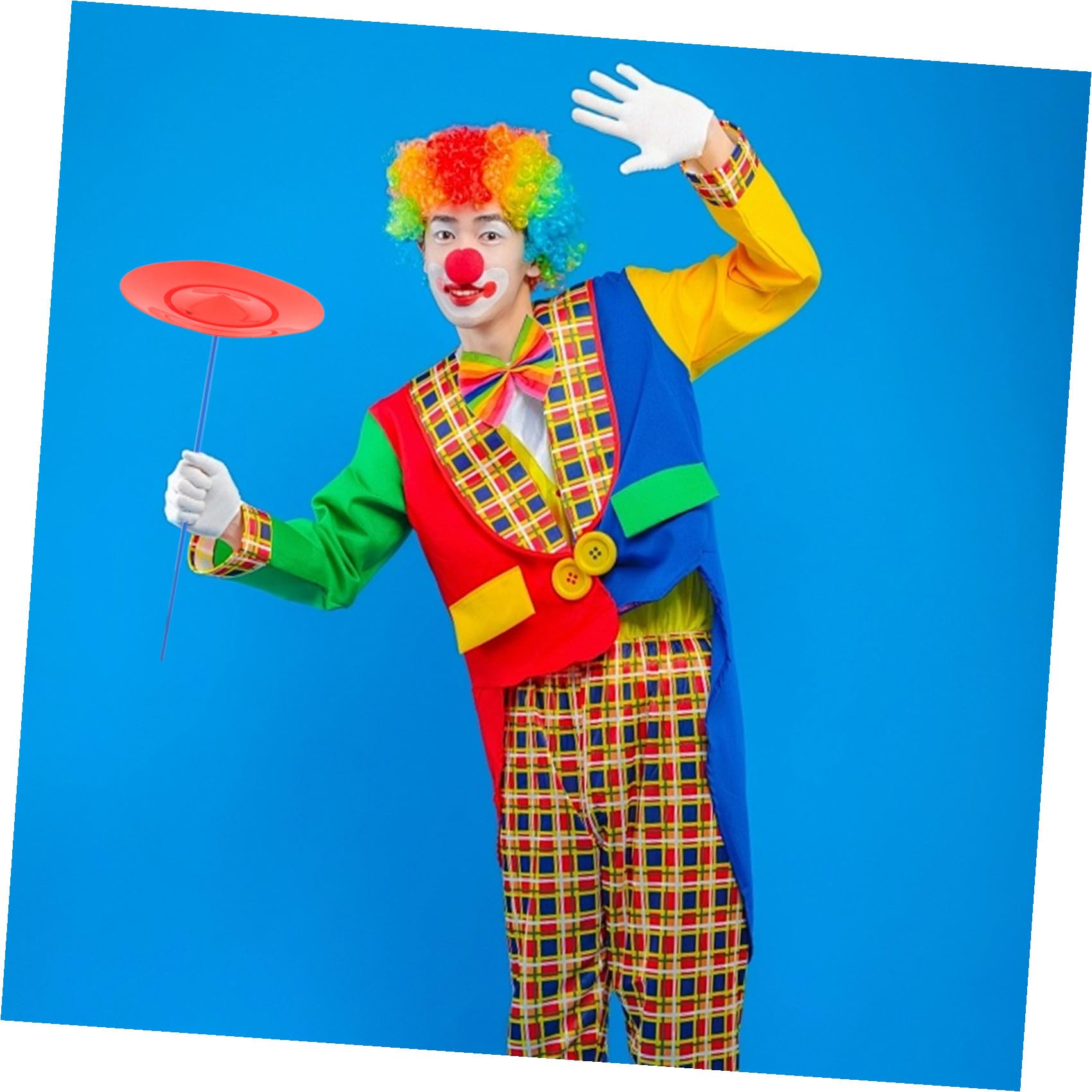 Lot De 2 Assiettes De Jonglage avec Bâtons Kit Jonglerie pour Adultes Et Enfants Spectacle Jeu De Loisir Facile À Apprendre 10.04 Pouces