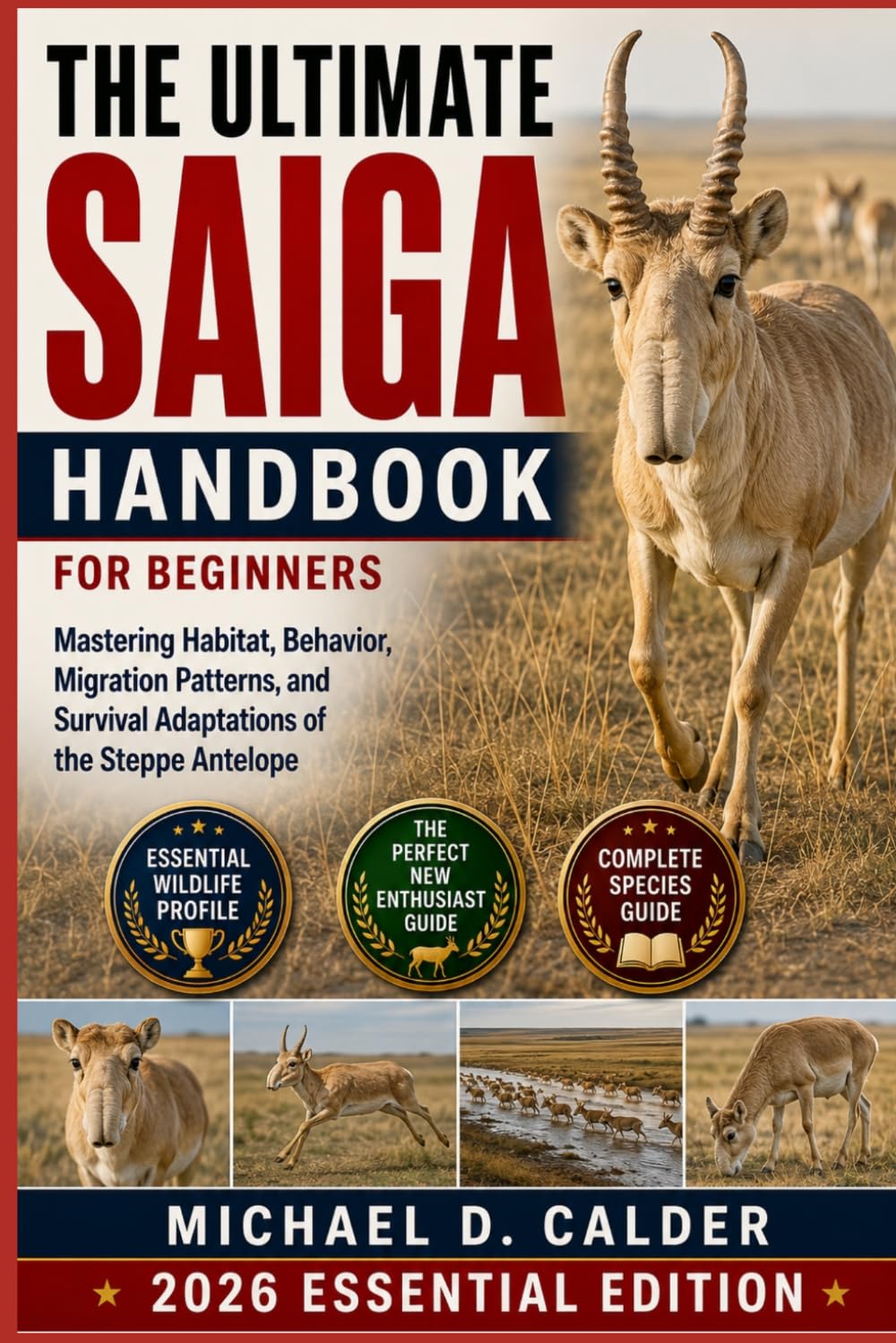 The Ultimate Saiga Handbook for Beginners: Mastering Habitat, Behavior, Migration Patterns, and Survival Adaptations of the Steppe Antelope