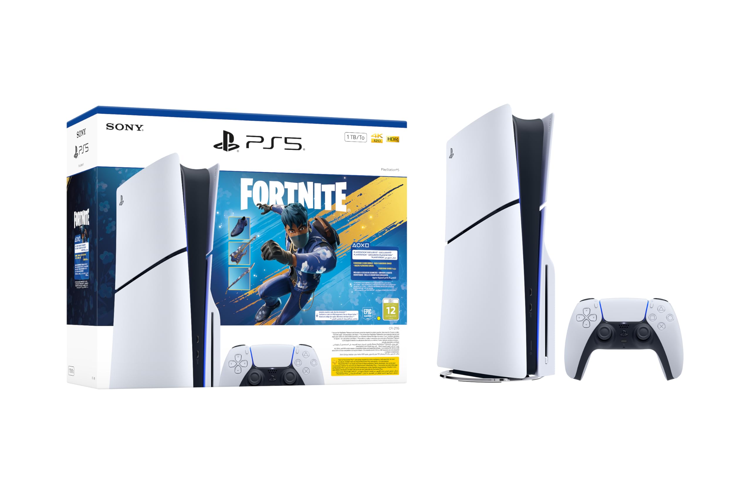 PlayStation 5 + Fortnite Limited Edition Disc Console- UAE Version PS5 Fortnite Bundle