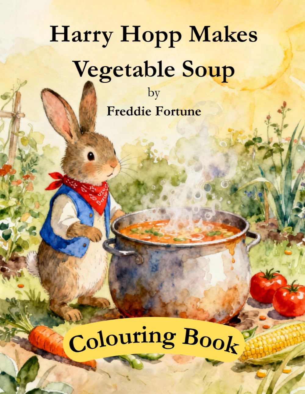 Harry Hopp Makes Vegetable Soup - Colouring Book: Adventures of Harry Hopp