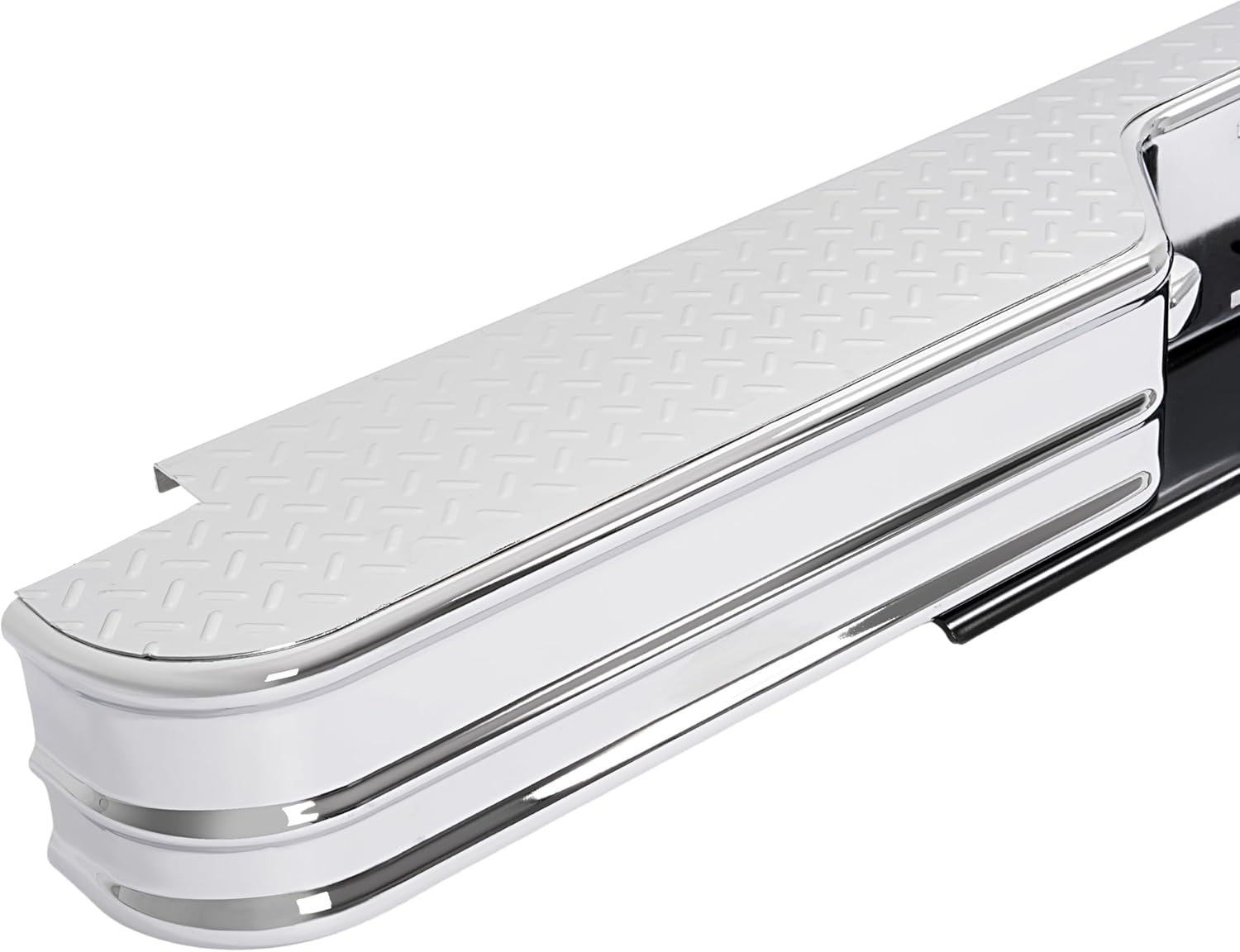 KUAFU Rear Bumper Compatible with 1967-1991 C/K Fleetside 1978-1985 Ram charger 1978-1998 Ford Bronco F250 F350HD Styleside (Compatible with 21000 Fey vehicle specific mounting kit)