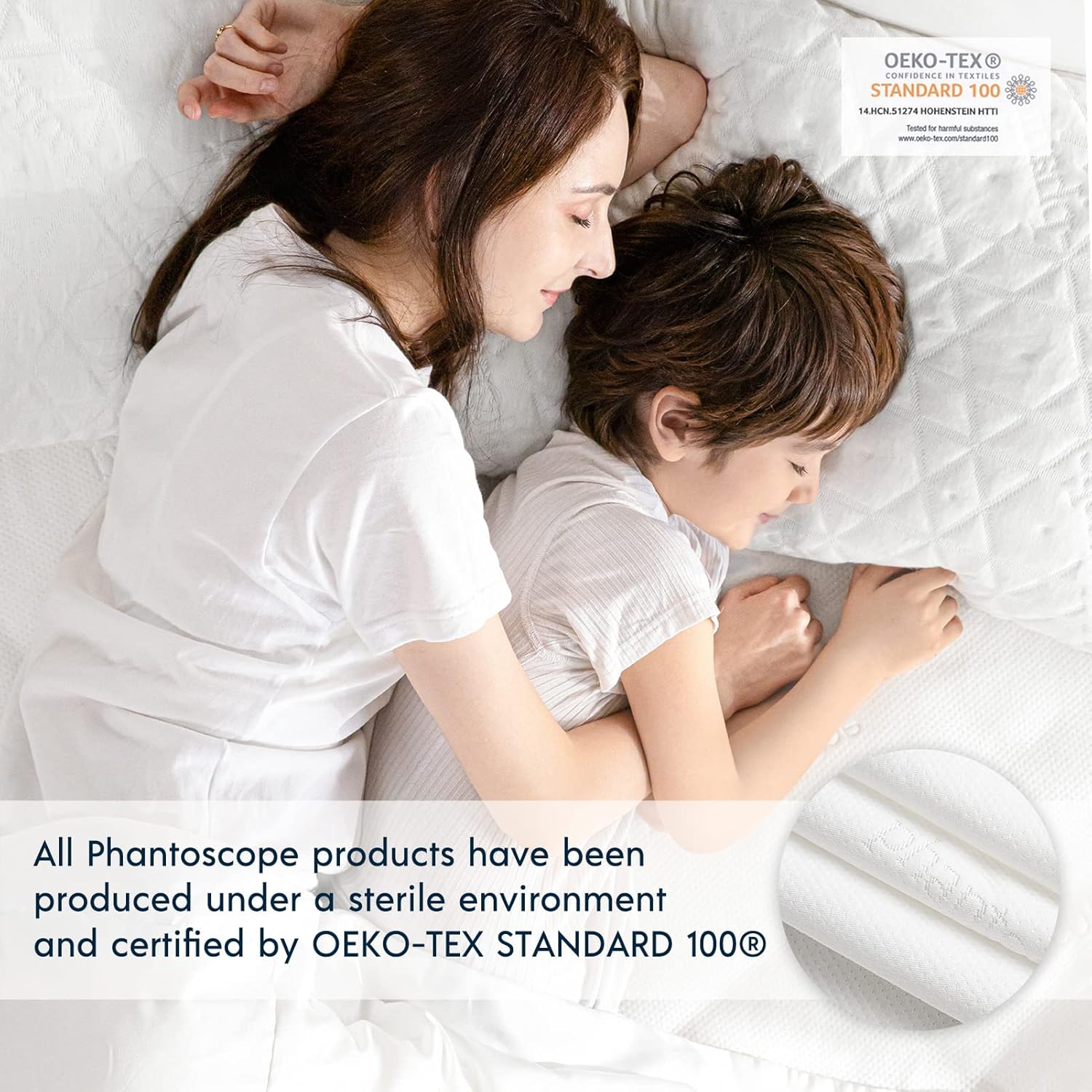 Phantoscope 100% Waterproof Mattress Protector, King, Mattress Cover 3D Air Soft Fabric, Mattress Pad Cover with 18'' Deep Pocket, Noiseless Washable, King Size