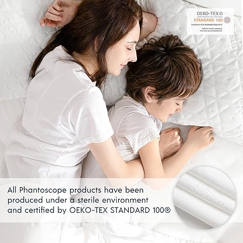 Miniatura 7 de Phantoscope Protector de colchón 100% impermeable de 5 lados, tamaño Queen, funda de colchón 3D de bambú suave, funda de colchón con bolsillo de 18