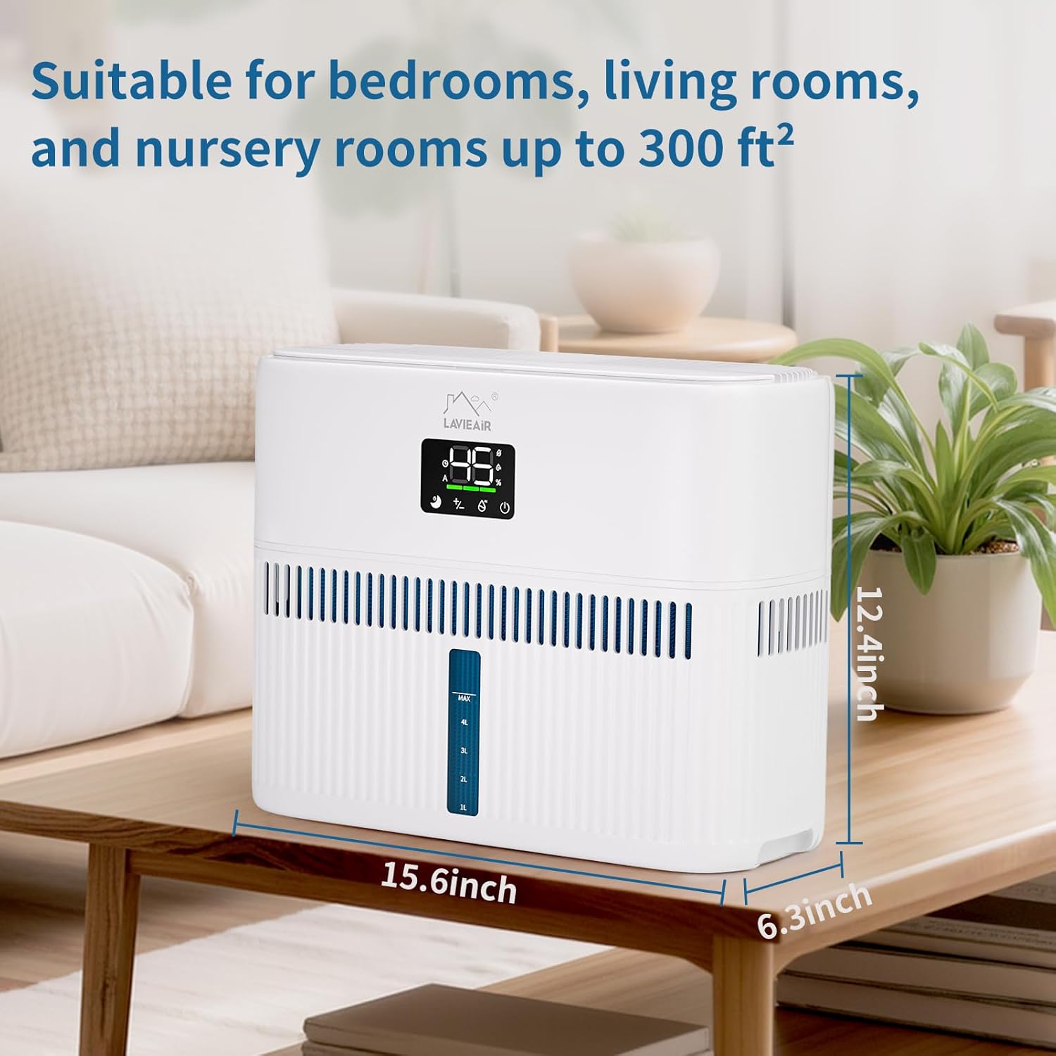 Smart Evaporative Humidifiers for Bedroom, Living Room, Nursery, Large Room up to 300 ft², 5L Tank, Max 48H Runtime, Mist-free Top Fill Humidifier for Baby, Plants, Easy to Clean 7 71Kc18nF8SL. AC SL1500