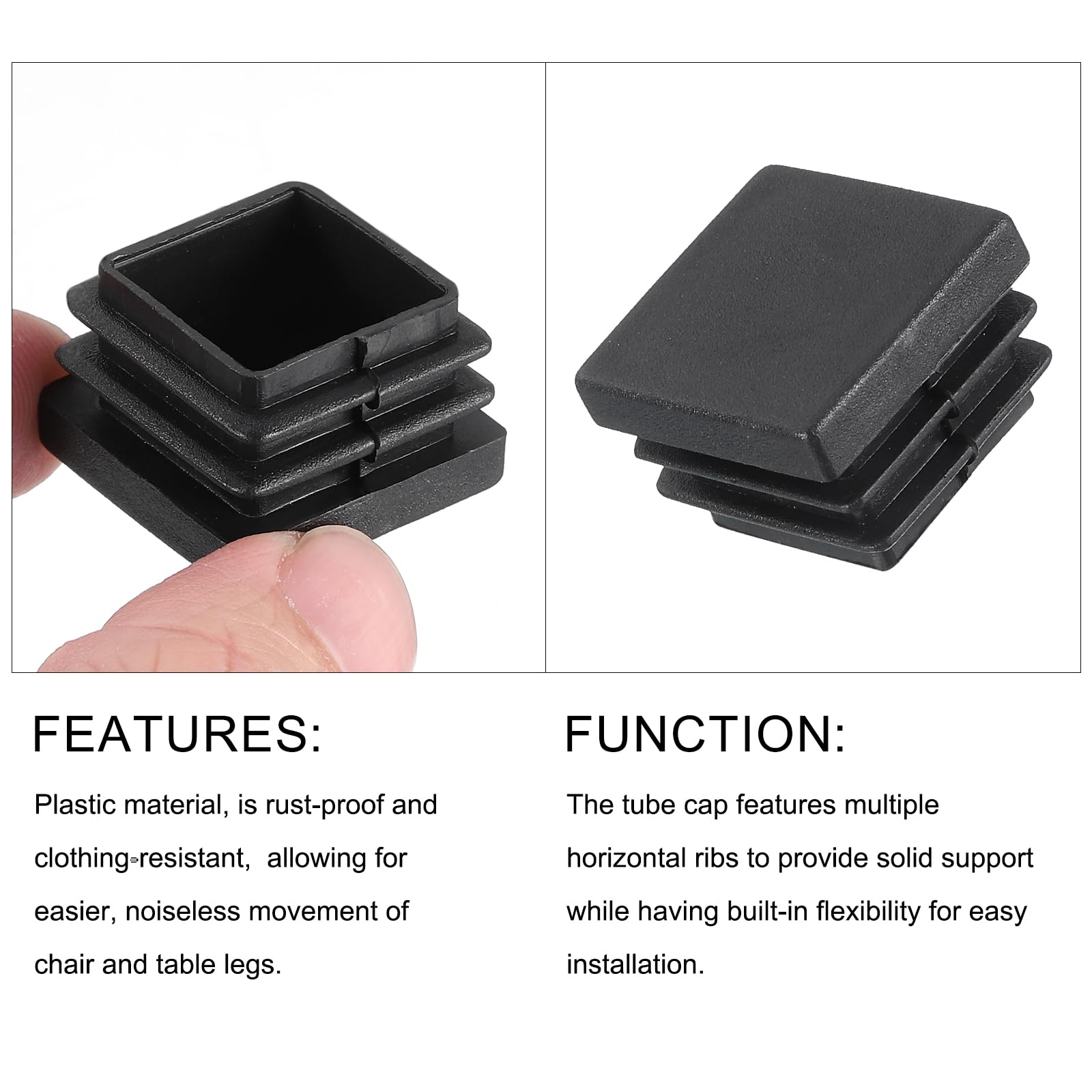 METALLIXITY Square Tube End Cap(25 x 25mm) 20Pcs - Image 4