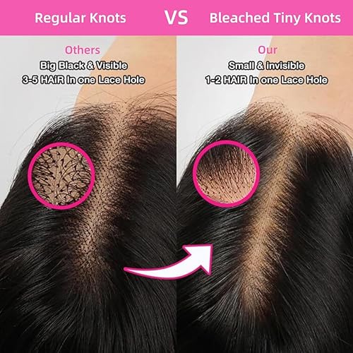 Miniatura 2 de snv Pelucas con cierre de encaje HD de 5 x 5, densidad de 220 grados blanqueados, nudos diminutos decolorados, línea capilar predepilada vívida,