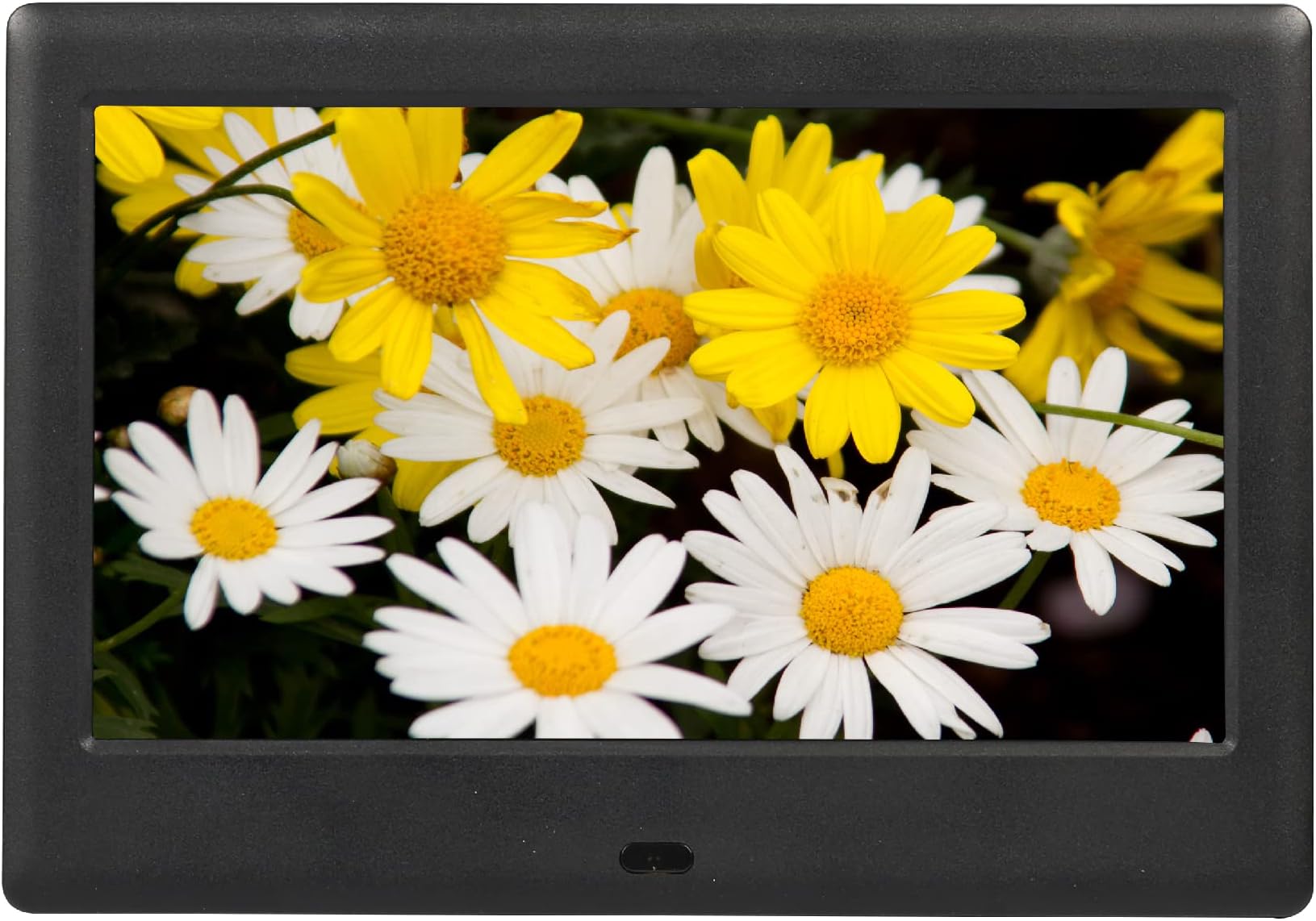 Clarity7 Inch Digital Photo Frame with Remote and Adjustable Brightness for Digital Pictures, Video, Music and Calendar, Supports USB and Mini USB, SD Card and Headphone Socket