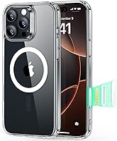 Vista 113 de ESR Serie Cloud Funda para iPhone 15 Pro con MagSafe, soporta carga magnética, delgada, de silicona líquida, absorción de golpes, protección