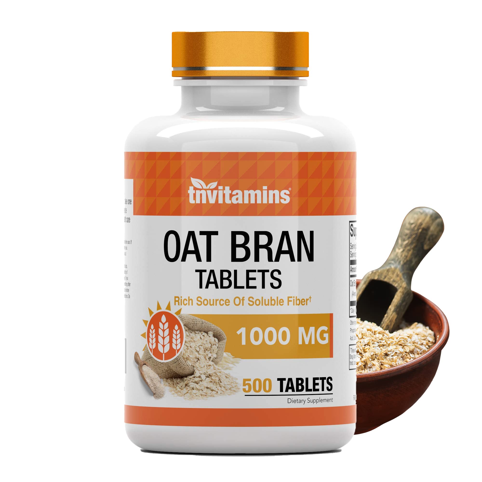 Oat Bran Tablets 500 Tablets x 1,000 MG per Tablet Oat Fiber